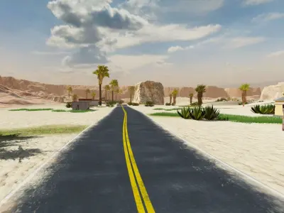 Pubg Desert Map Registan game ready Low-poly 3D model