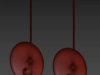 Carla Baz Oyster Wall Mounted Lamp 3D model