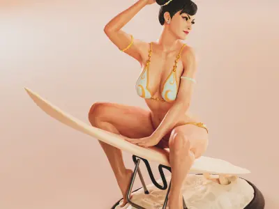 Chun-Li Surf 3D print model