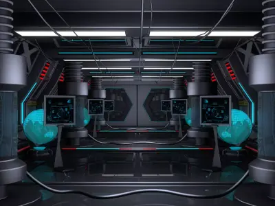 Sci Fi Corridor 3D model