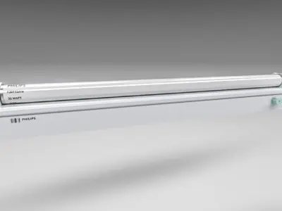 Fluorescent Lights Collection 3D model