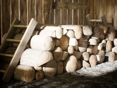 Medieval Blacksmith 86 Assets Low-poly 3D model