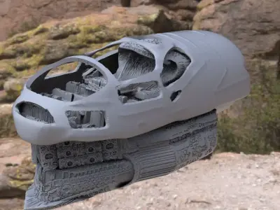 Sci-fi ship Hull 2 3D model