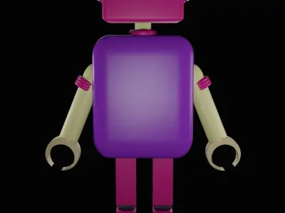 3D ROBOT  Low-poly 3D model purchase