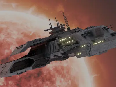 Scifi Ship Daedalus 3D model