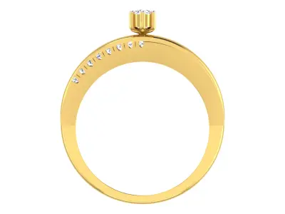 Women Ring  Render 3dm STL OBJ FBX Details 3D print model 272