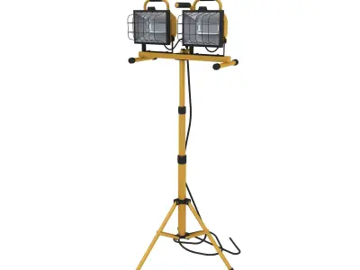 Halogen Work Light 3D model