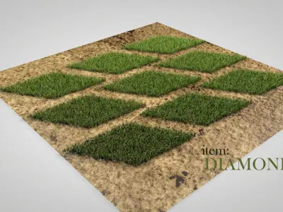 Grass Patterns v2 3D model