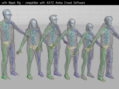  VectorPeople Sixpack 001 rigged 