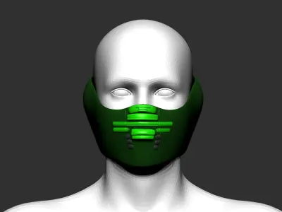 helmet high poly sculpt 3d printable ver 7 3D model 3D model 112