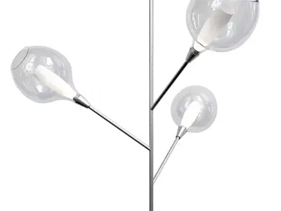 SPROUT floor lamp with three glass balls 3D model