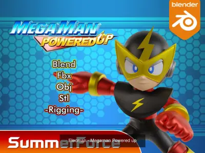 Megaman Powered up 3D Model Pack