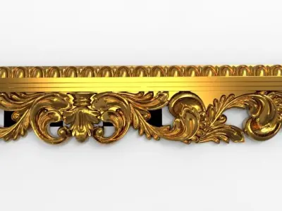 carved frame  3D model