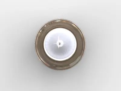 Low Marble Candleholder Low-poly 3D model