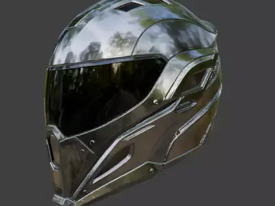 SciFi Helmet 3D model