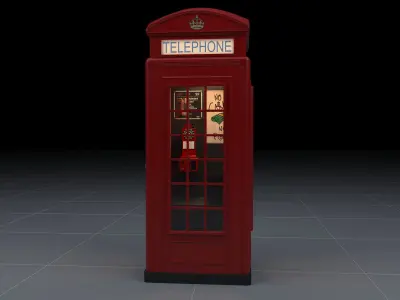 BRITISH TELEPHONE BOOTH 3D model