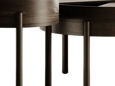 Woud Arc Coffee Tables 3D model