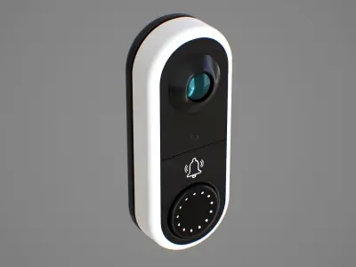 Video Doorbell Low-poly 3D model