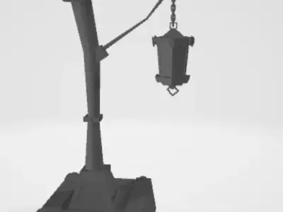 Street lamp 3D print model