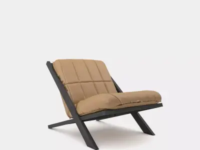 Patchwork lounge chair 3D model