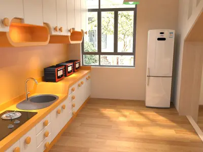 Kindergarten classroom 3D model