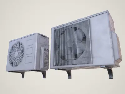 Air Conditioner Low-poly 3D model