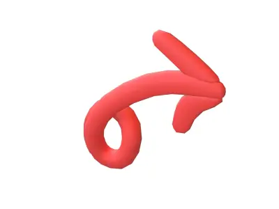 Doodle Buildable Arrow v1 006 Low-poly 3D model