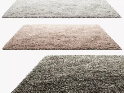 Carpets with long pile 3D model