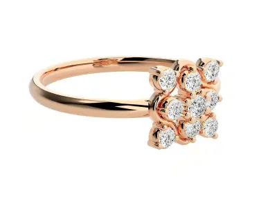 Women ring 3D print model 76