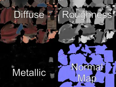 Elder Sage Rigged and Animated D Character Model Low-poly 3D model