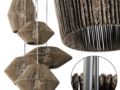 Lamp cone rope n8 3D model
