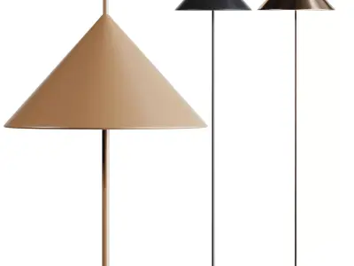 HK Living Triangle Floor Lamp 3D model
