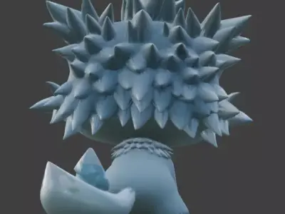 Friendly Frost Guardian 3D Model Low-poly 3D model