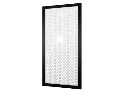 Door Security Screen w Star eight point 3D model