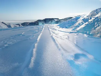 Deep Freeze Mine Multipurpose 3D Terrain Model 3D model
