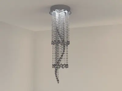 Modern Crystal Chandelier 3D model