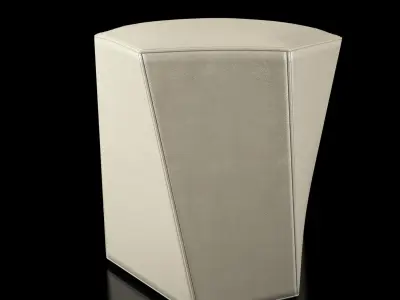 Ottoman Set saarinen side table 3D model