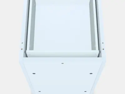 NORDLI Modular chest of 3 drawers Low-poly 3D model