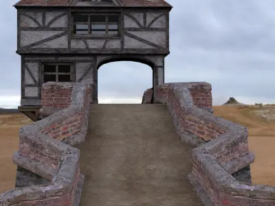 Norsca Bridge in 3ds obj and fbx formats 3D model