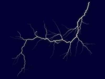 Realistic 3D Lightning CA-12 Low-poly 3D model