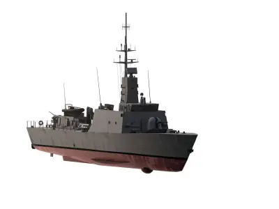Patrol vessel 3D model