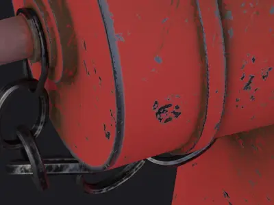 Fire Hydrant 3D model 7
