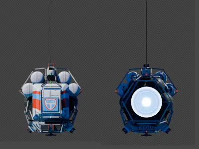 Space Shuttle Model Low-poly 3D model