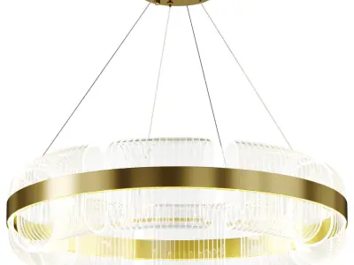 Bangle Rings Chandelier Low-poly 3D model