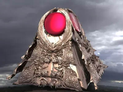 Blood pyramid 3D model