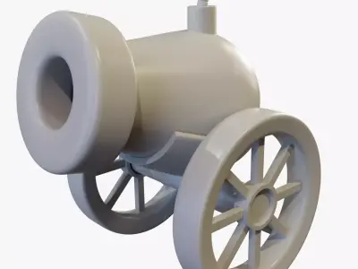 Tabletop Cannon Model 3D print model