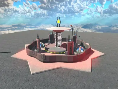 Sci-Fi Building 4 3D model