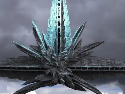 Crystal Alien Monolith 2 3D model