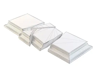 Cracked Stone Tomb Cover 3D model
