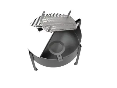 BBQ OUTDOOR FIRE PIT BBQ GRILL HEATER GARDEN  3D model